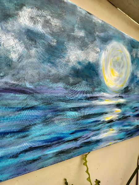 Moonlight over water